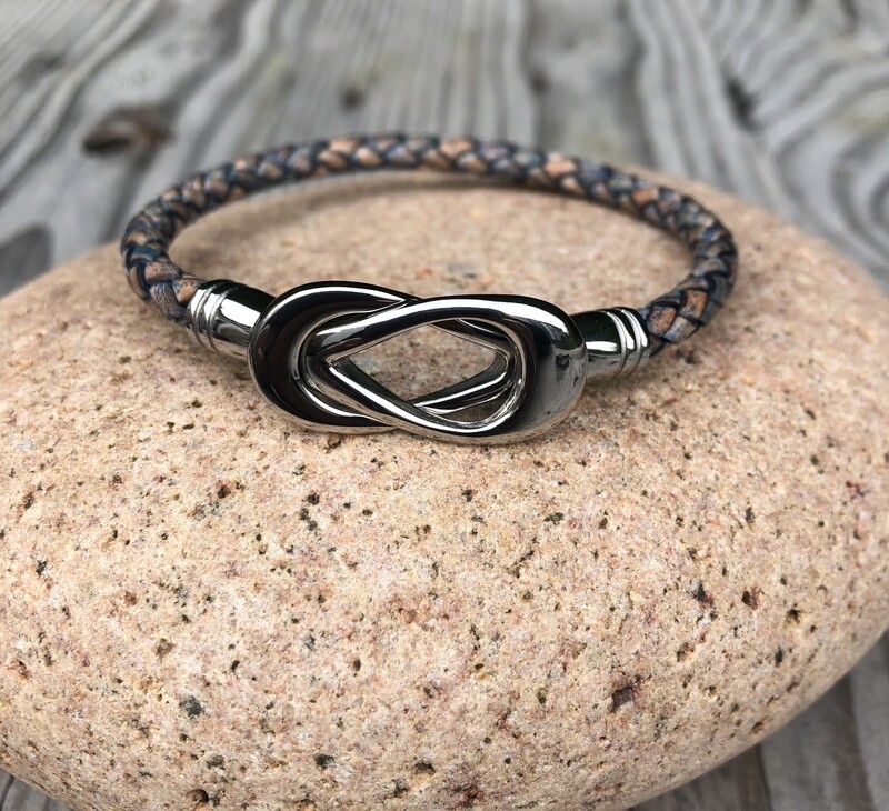 Stainless Steel  Bracelet - Antique Blue
