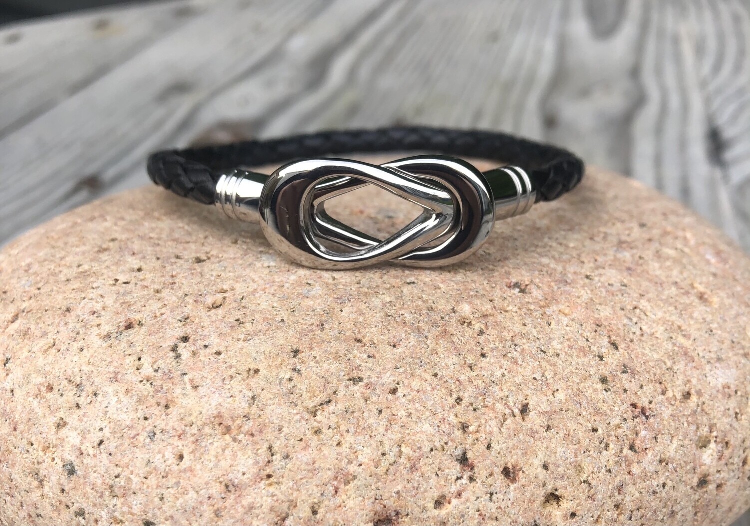 Stainless Steel  Bracelet - Braided Black