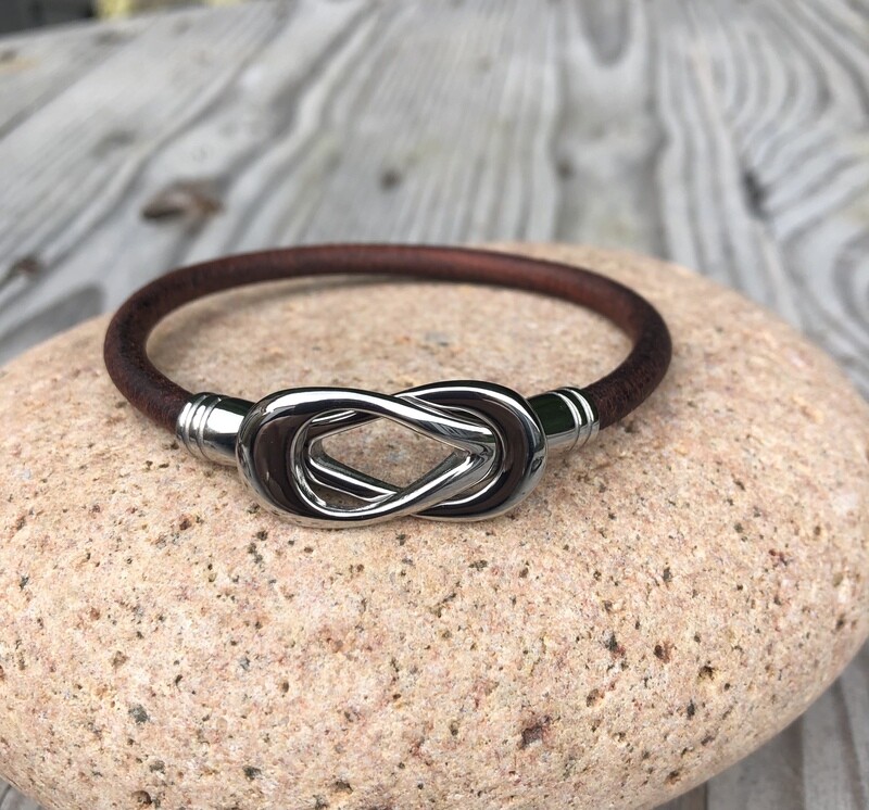 Stainless Steel  Bracelet - Chocolate Brown