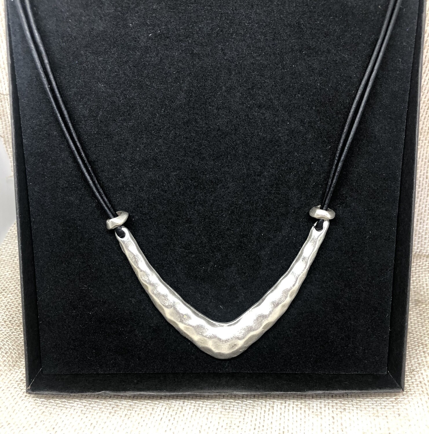 Chunky Matt Silver Necklace