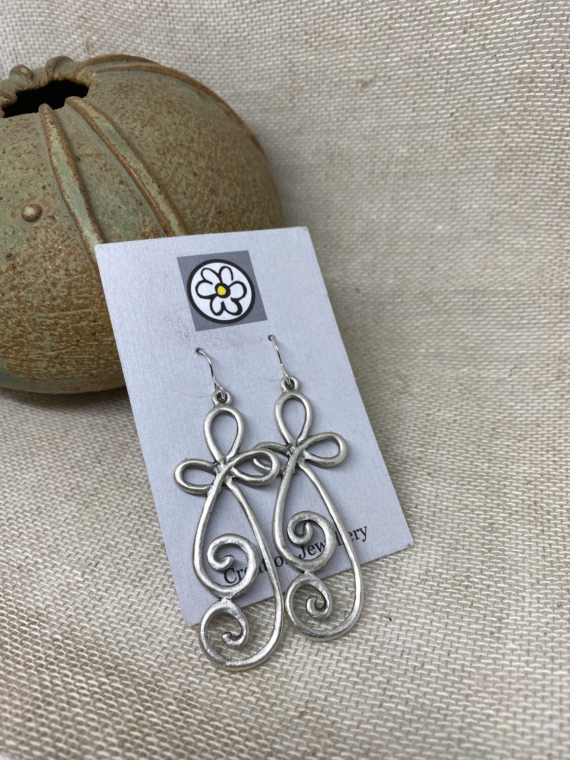 Large Swirl Earrings