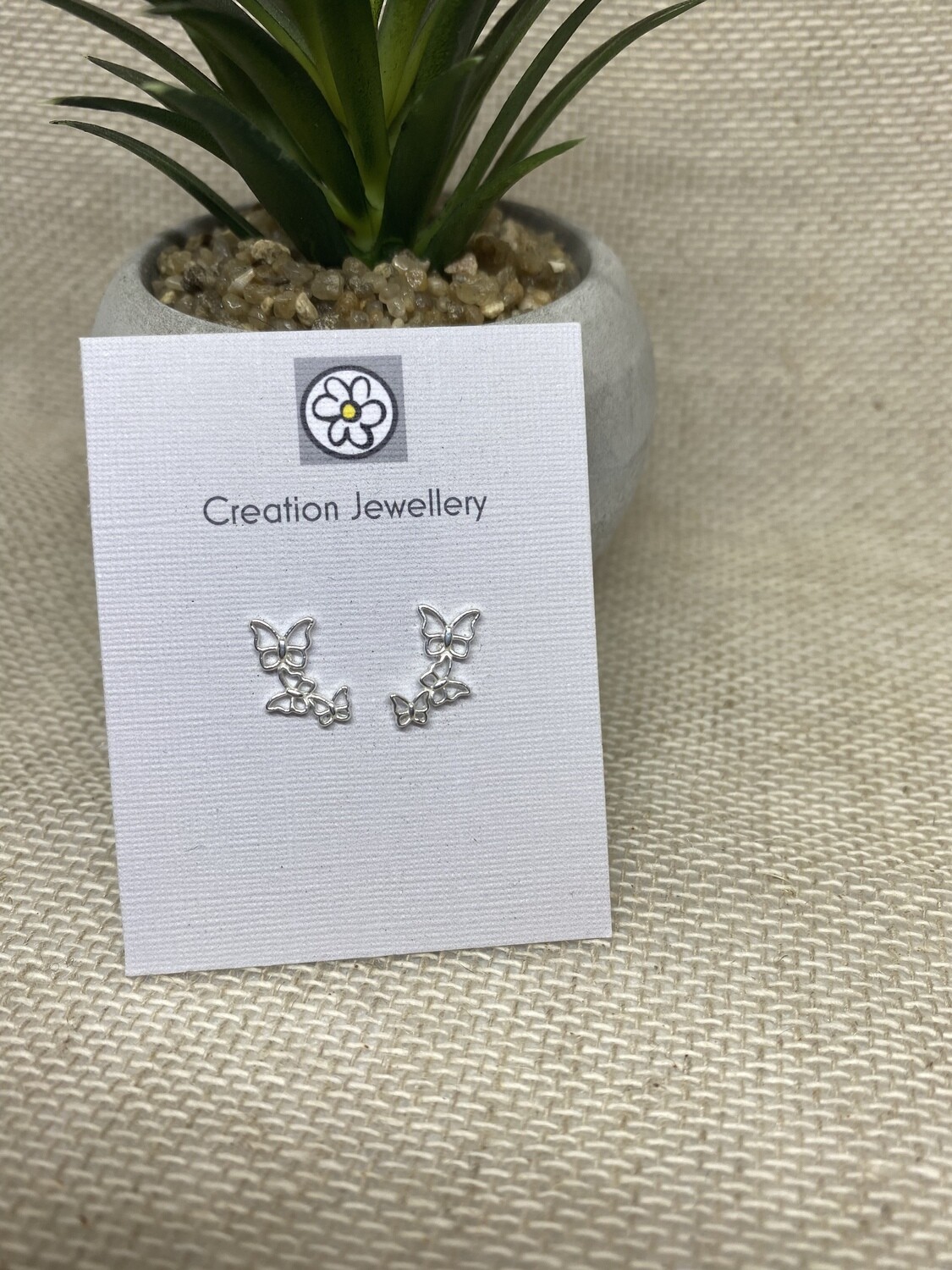 Sterling Silver Butterfly Ear Climbers
