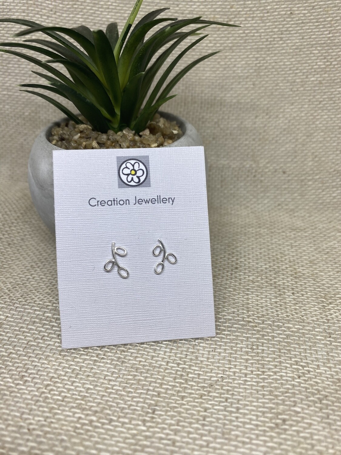 Sterling Silver Flower Earrings