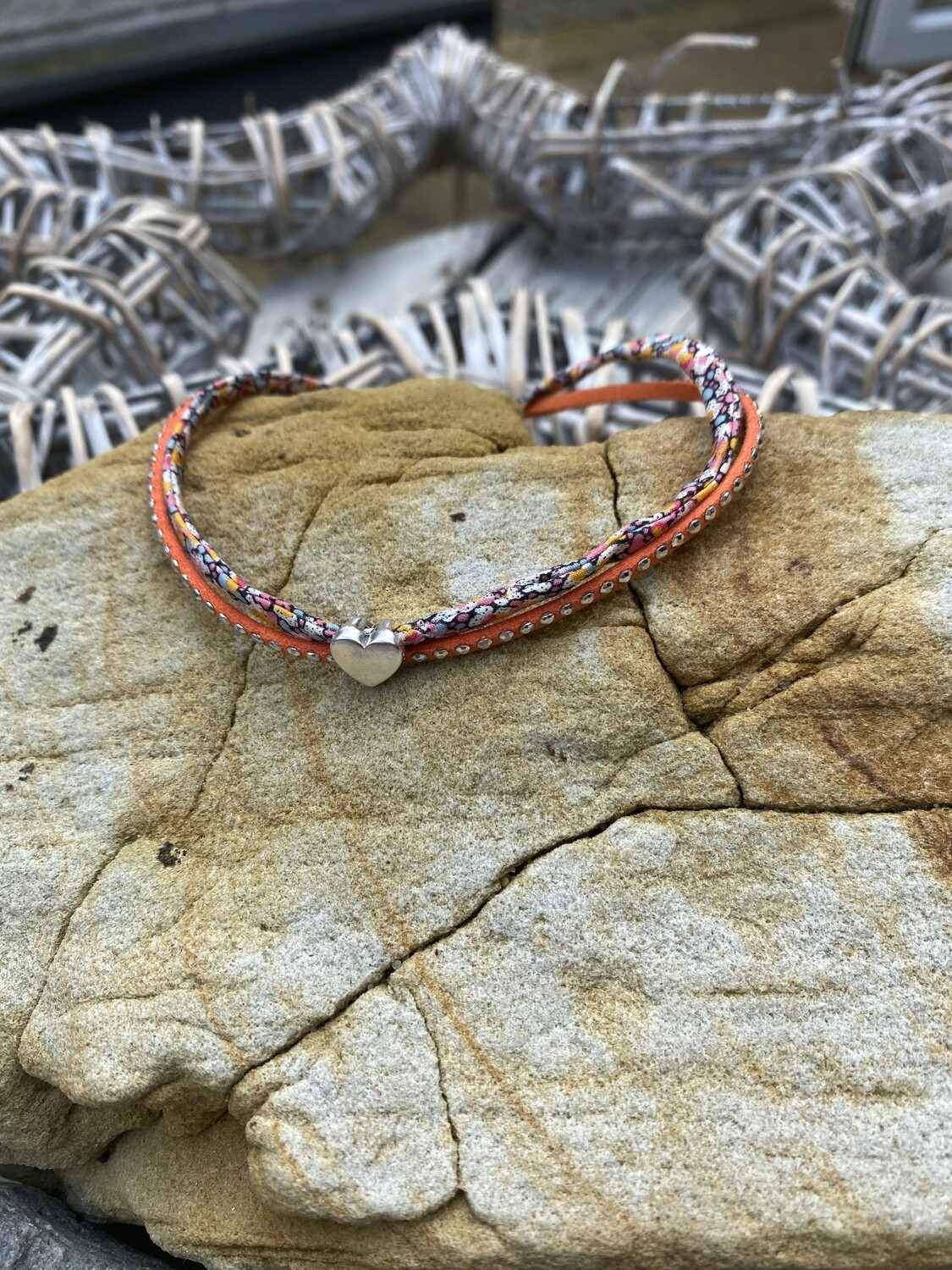 Anklet - Orange and Sparkles