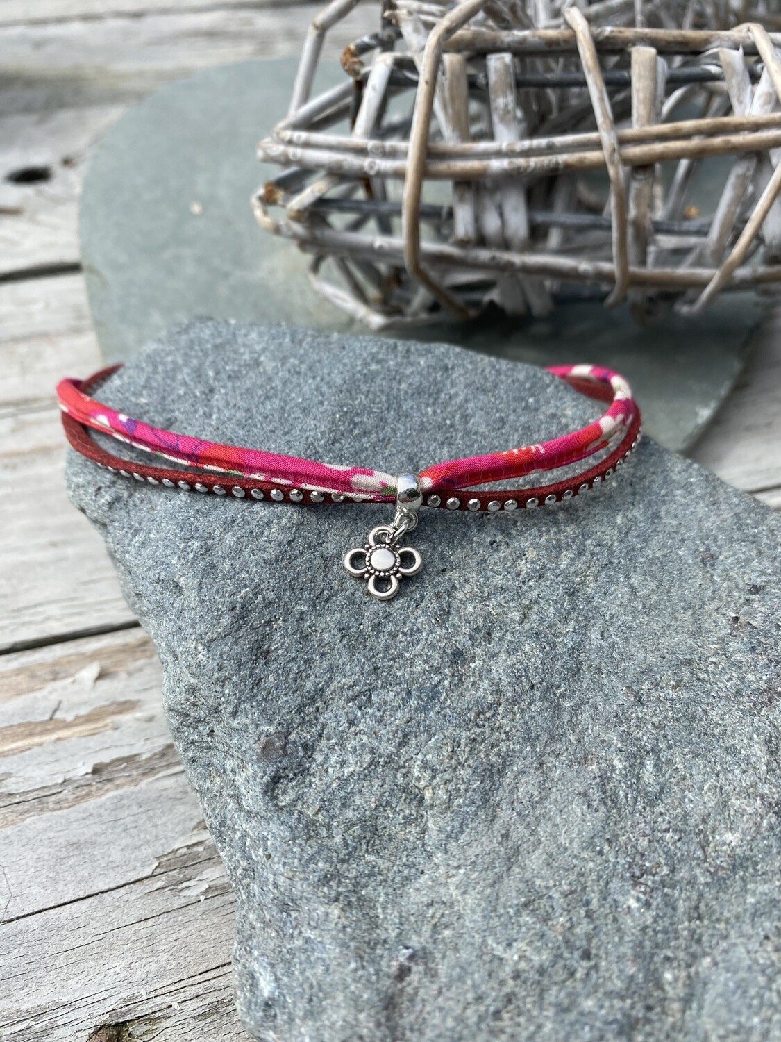 Anklet - Red/Pink and Sparkles