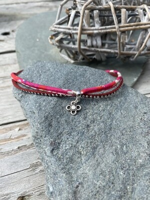 Anklet - Red/Pink and Sparkles