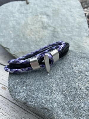 4mm Black/Purple Paracord Wristwear