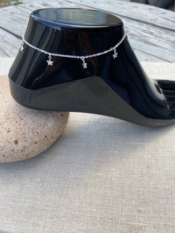 Sterling Silver Anklet - Stars