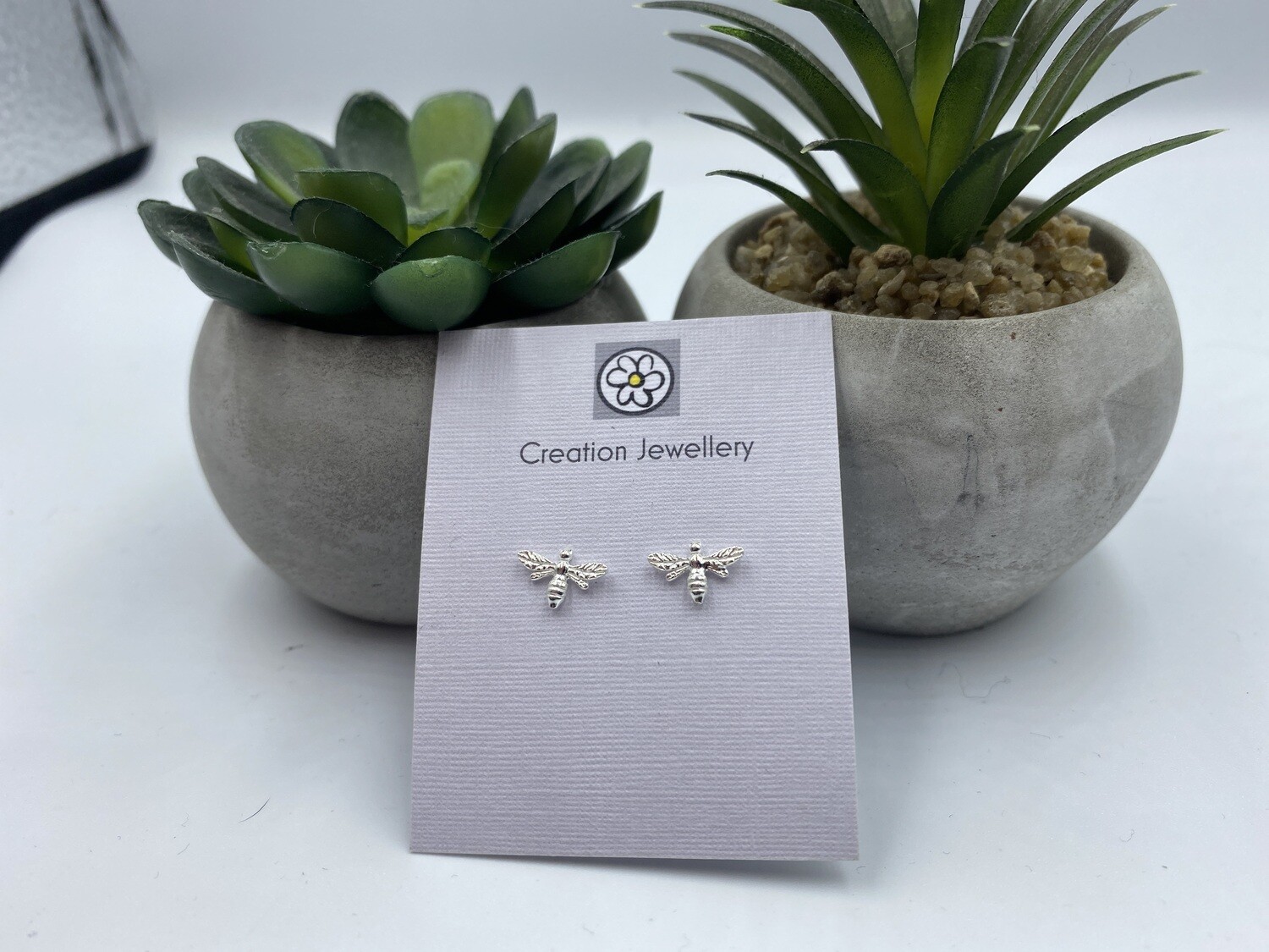 Sterling Silver Dragonfly Stud Earrings