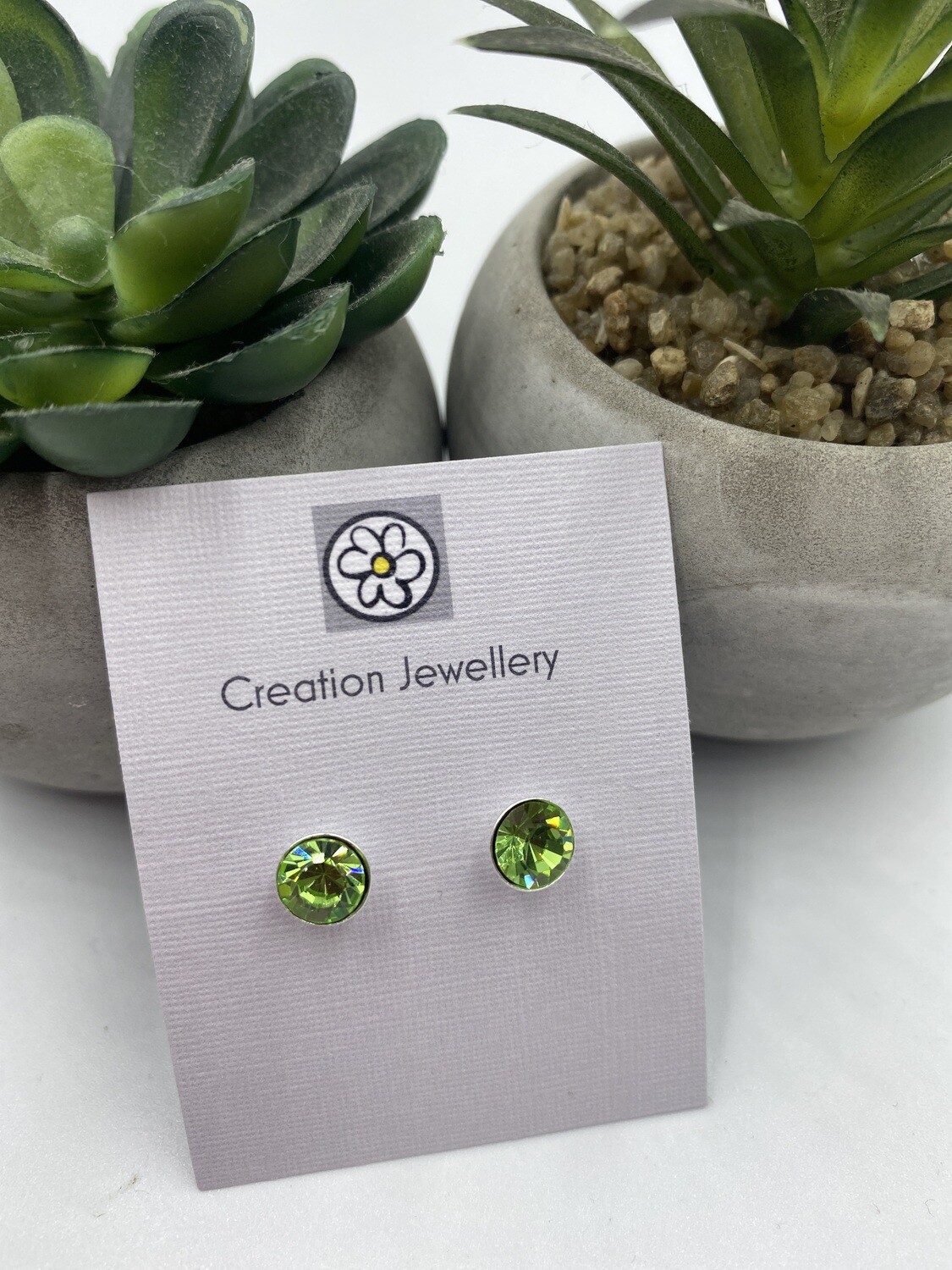 Swarovski Crystal Earrings - Green