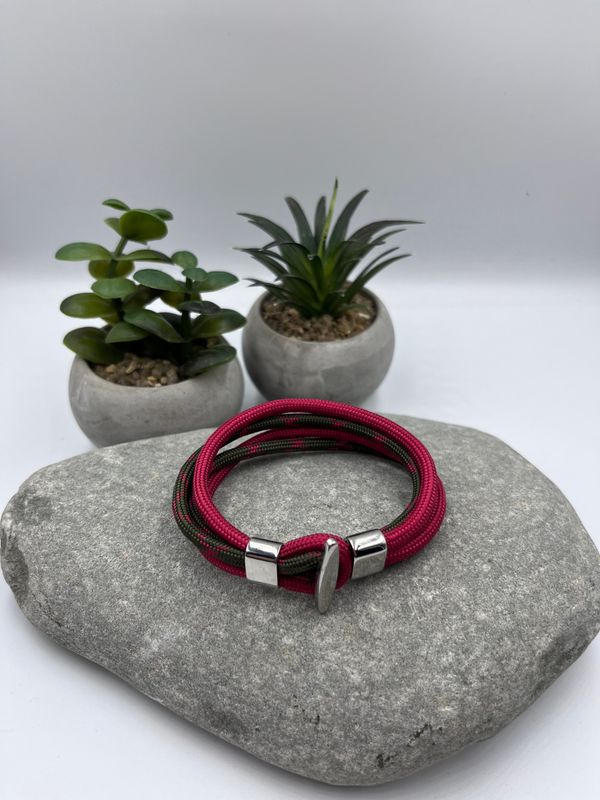 4mm Multi/red Paracord Wristwear
