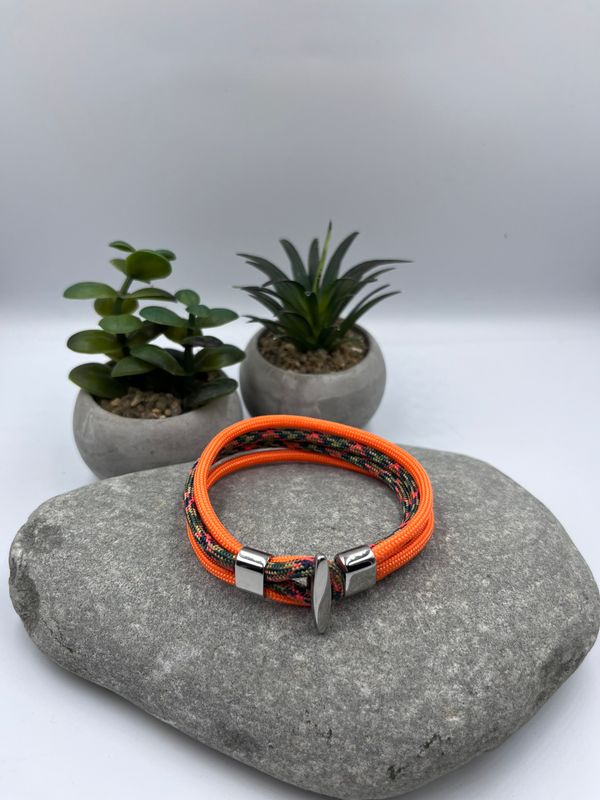 4mm multi/orange Paracord Wristwear