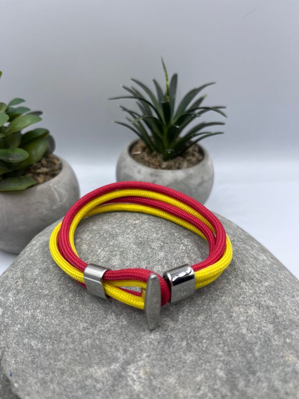 4mm red and yellow Paracord Wristwear