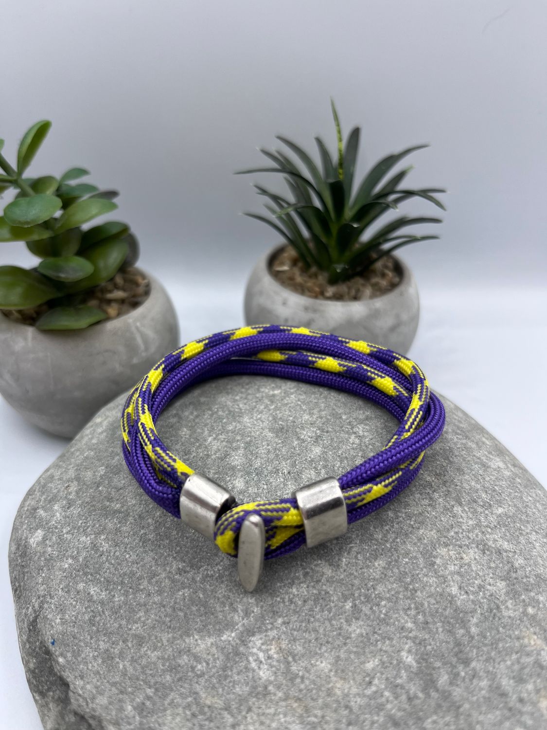 4mm purple and yellow Paracord Wristwear