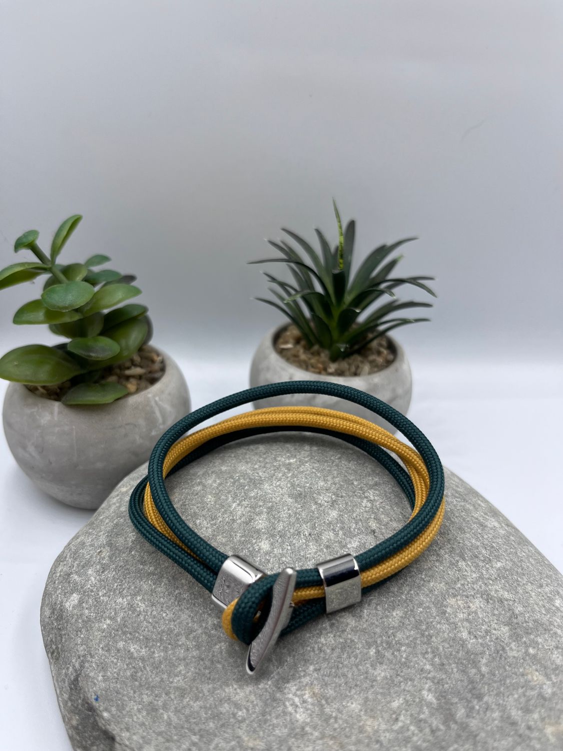 4mm green and mustard Paracord Wristwear