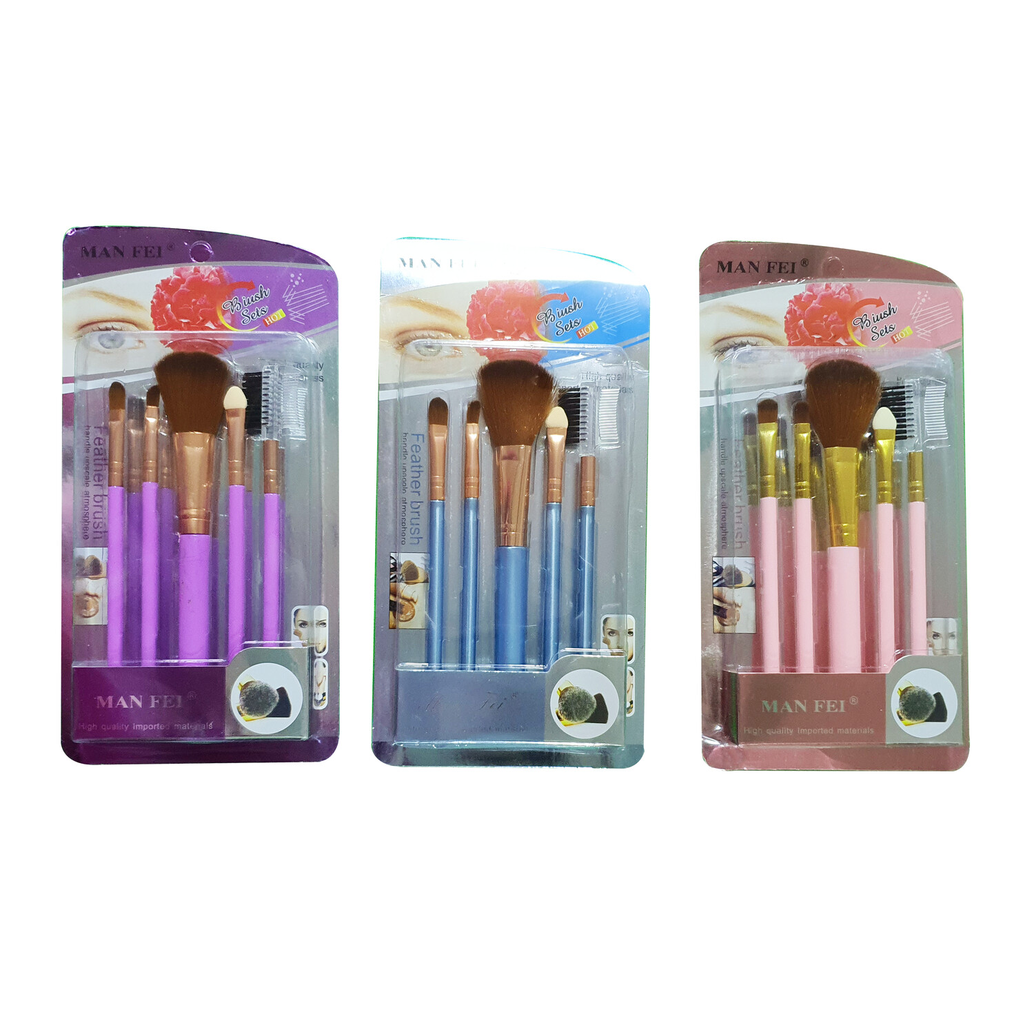 Set De Brochas X5 MANFEI (LA-10057) Al Por Mayor