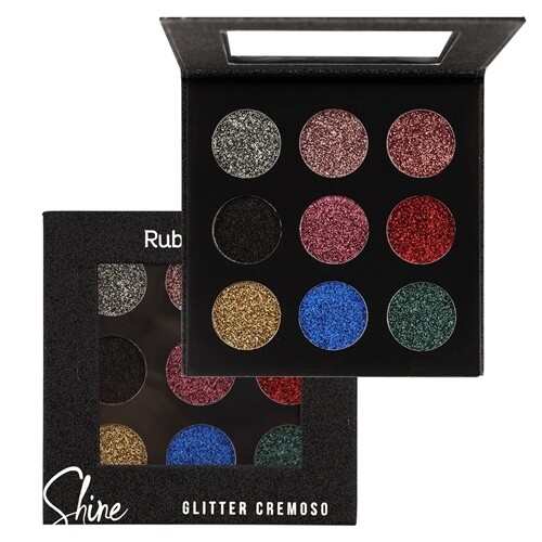 Sombra Cremosa Glitter Black Ruby Rose Al Por Mayor