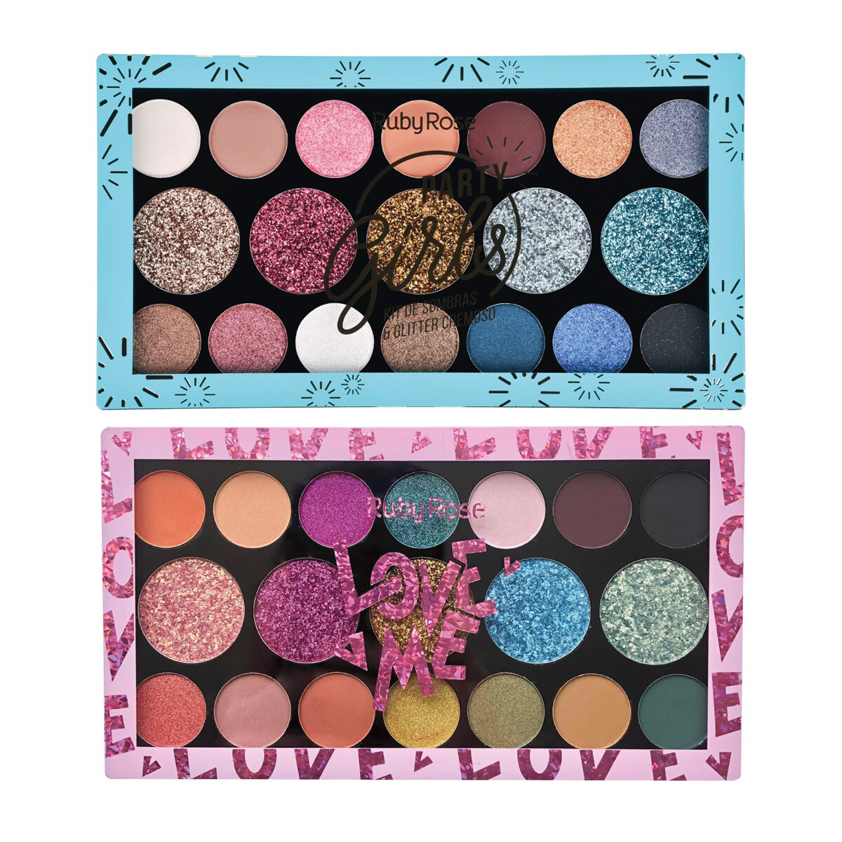 Pack Sombras Party Girls y Love Me - Ruby Rose Al Por Mayor