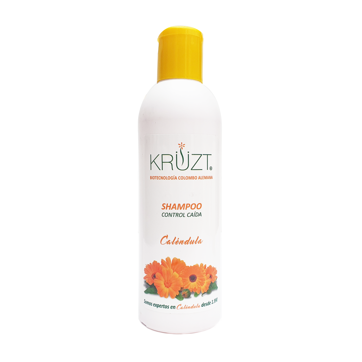 Shampoo de caléndula Control Caída Kruzt x 250 ml Al Por Mayor
