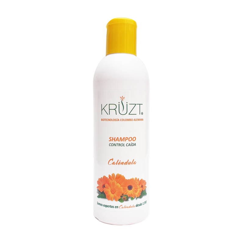 Shampoo de caléndula Control Caída Kruzt x 250 ml Al Por Mayor