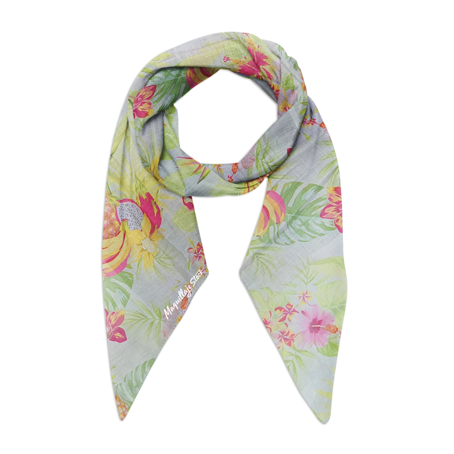 Pashmina 19MN01-1 Azul Tiffany Al Por Mayor