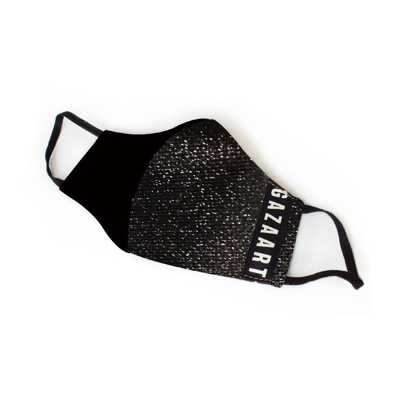 Tapabocas Bruno Mitad Negro Mitad Glam Gazaart Al Por Mayor