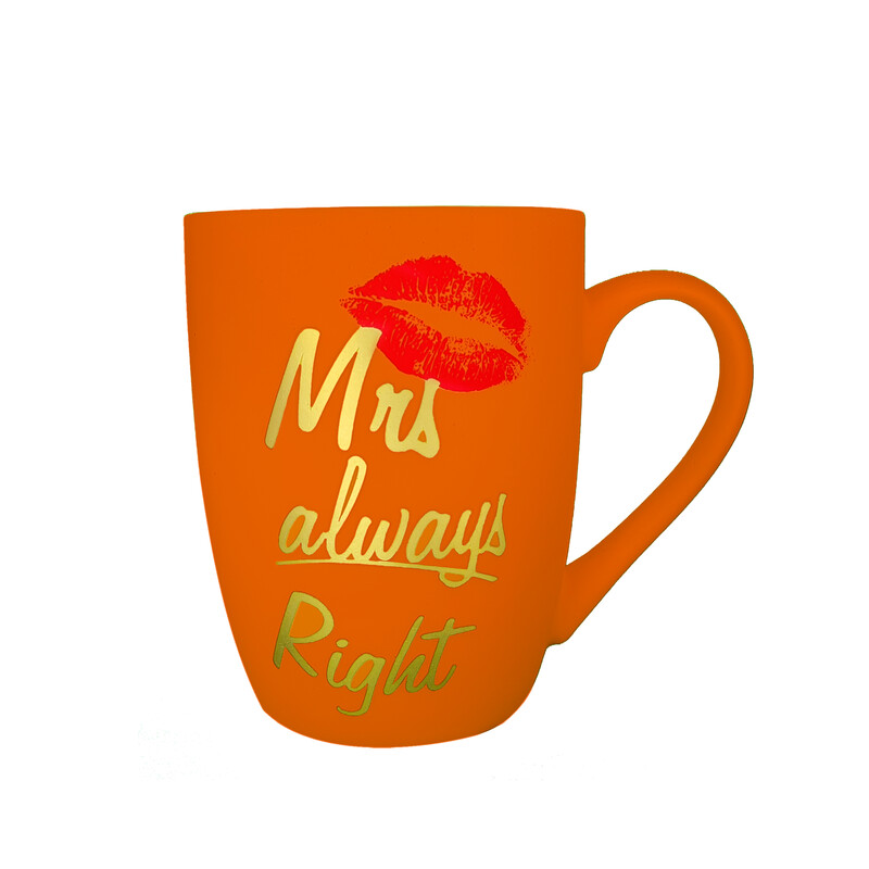 Mug Mr Right Naranja Al Por Mayor