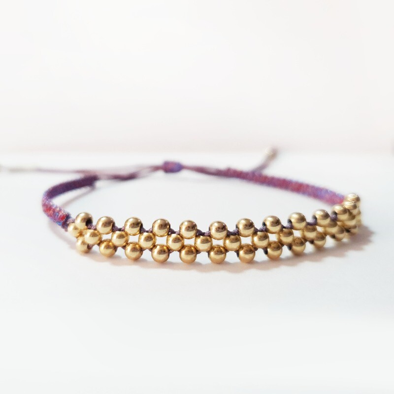 Pulsera Laminada En Oro De 24k 2327 Al Por Mayor