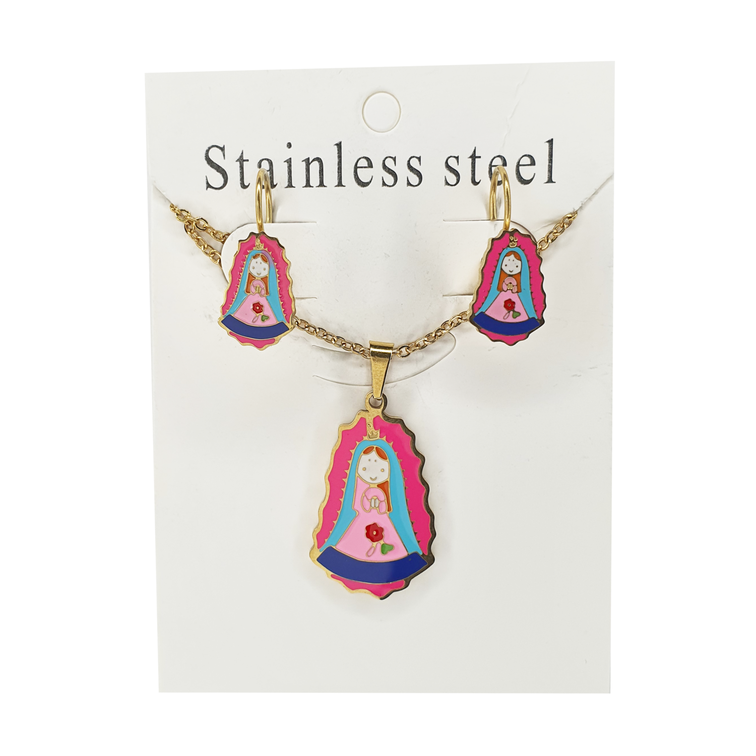 Juego Virgen PR568 3 Piezas En Acero Inoxidable Al Por Mayor