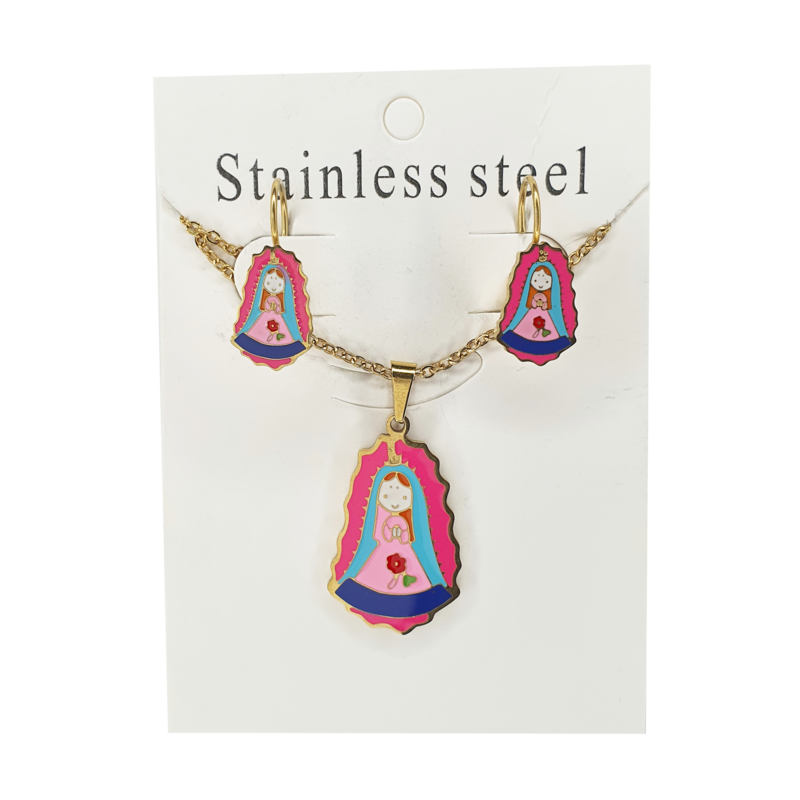 Juego Virgen PR568 3 Piezas En Acero Inoxidable Al Por Mayor