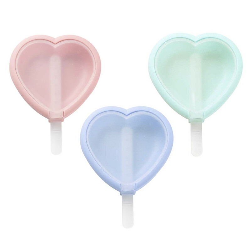 Molde Para Helados Silicona Corazón Pack x3 Al Por Mayor DL41-13