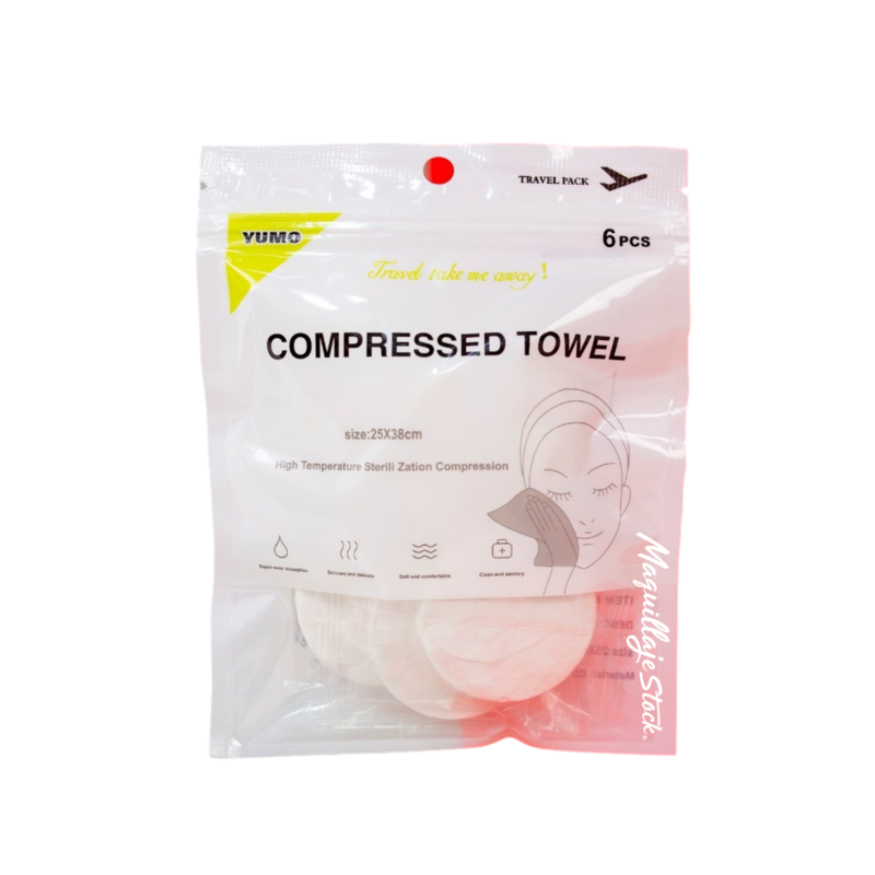 Toallas Comprimidas Medianas Pack x6 Al Por Mayor DL18-21