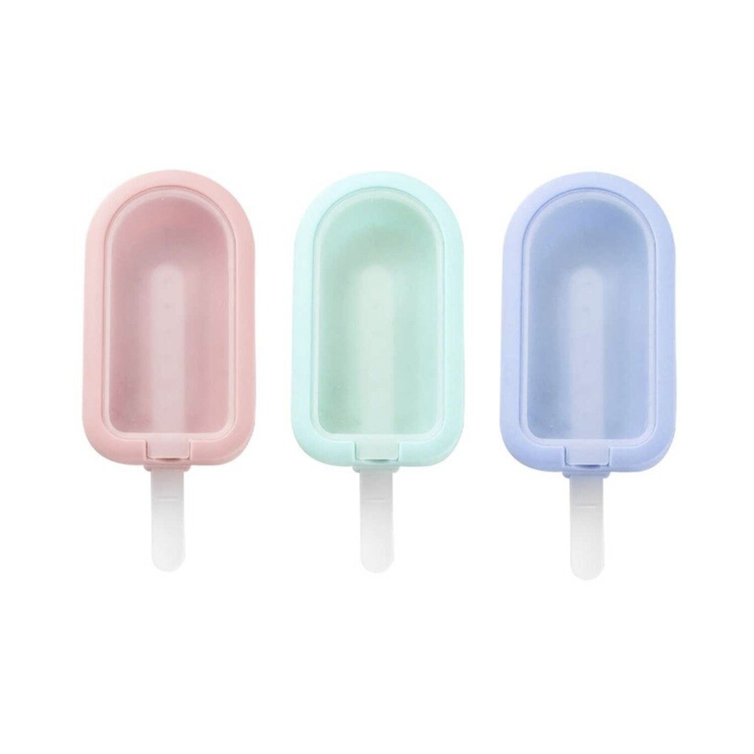 Molde Para Helados Silicona Paleta Pack x3 Al Por Mayor DL41-12