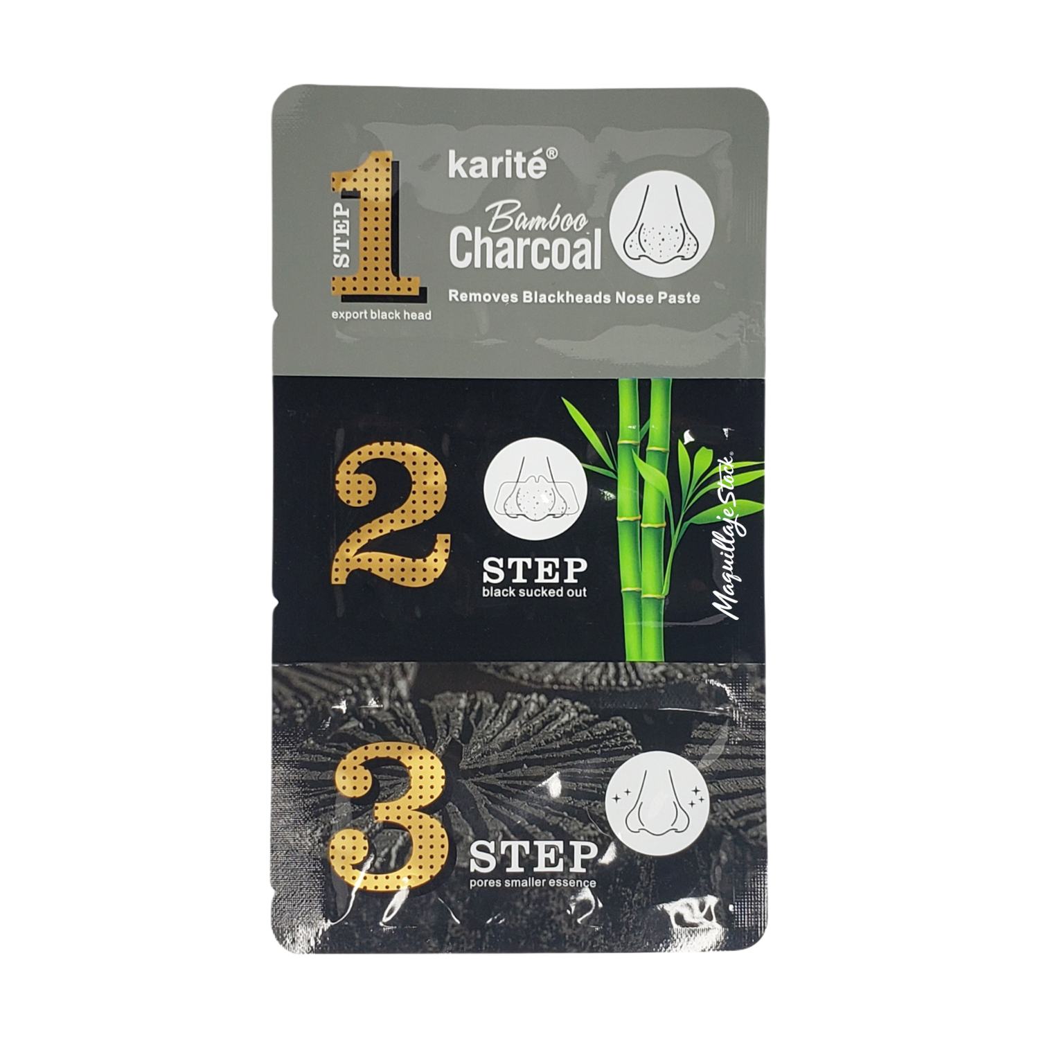 Mascarilla 3 Pasos Bambu Carbon 108747C Karite AL Por Mayor