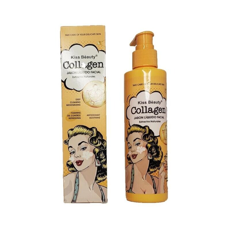 Jabón Líquido Facial Colágeno 126703C Kiss Beauty Al Por Mayor