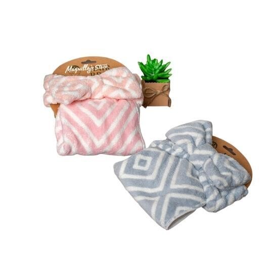 Balacas Para Cabello Moño + Toalla Rayas YiXin DL35-27 Al Por Mayor