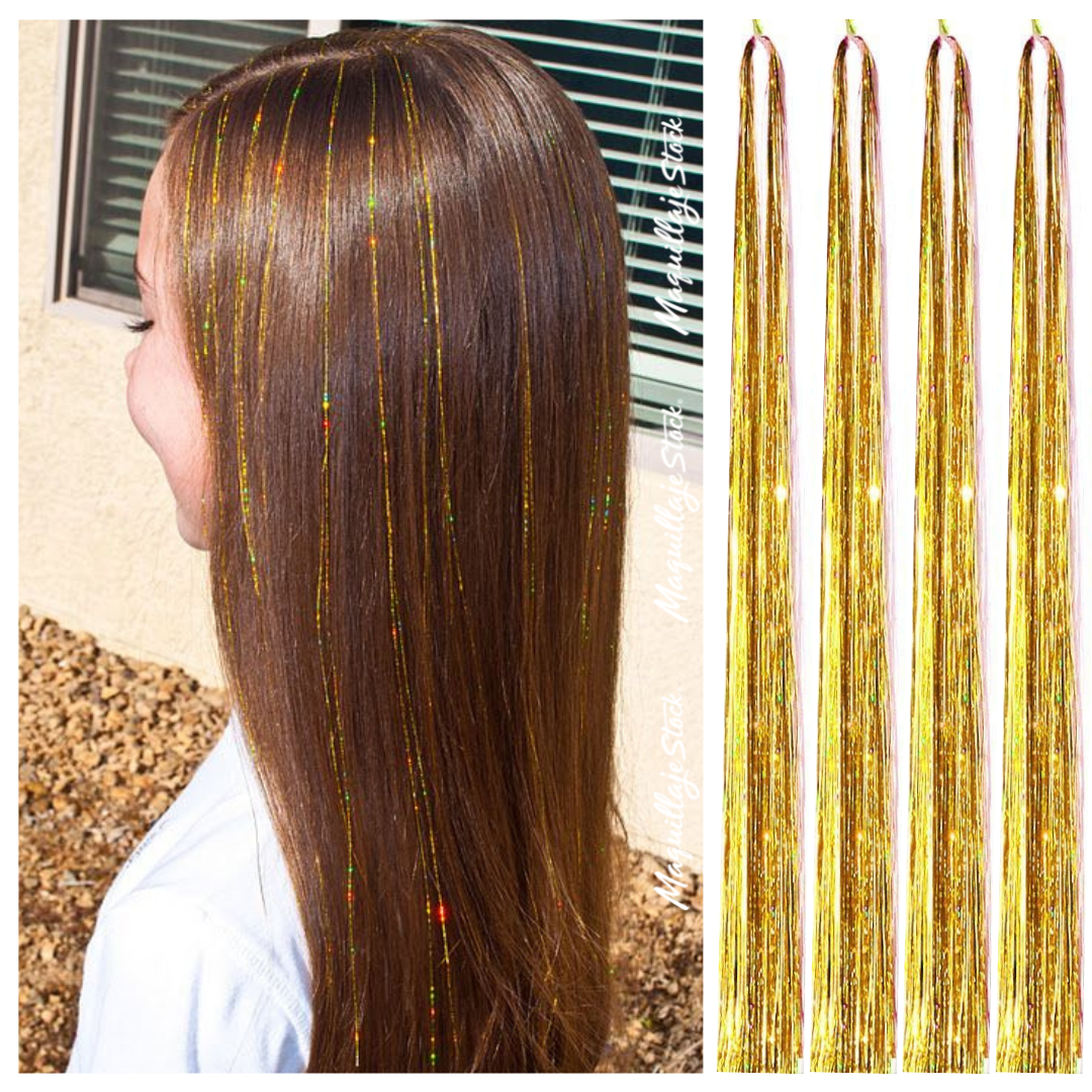 Glitter Hair Dorado Pack Al Por Mayor