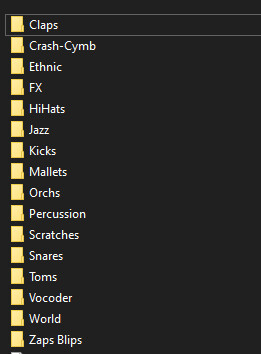 Drum Collection RAW Files