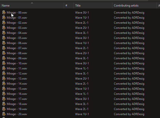 Ensoniq Mirage Sound Collection In Wav Format