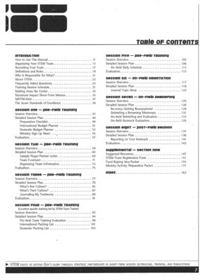 Church’s Short-Term Mission Training Manual (aka STEM Sending Partner Training Manual)