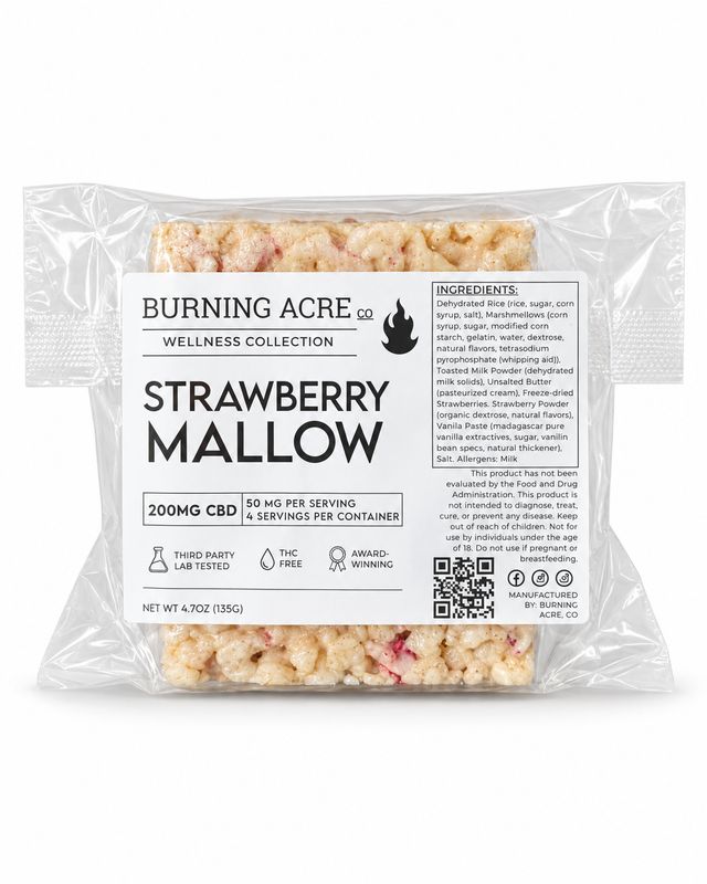 CBD Strawberry Mellow Mallow (200mg)