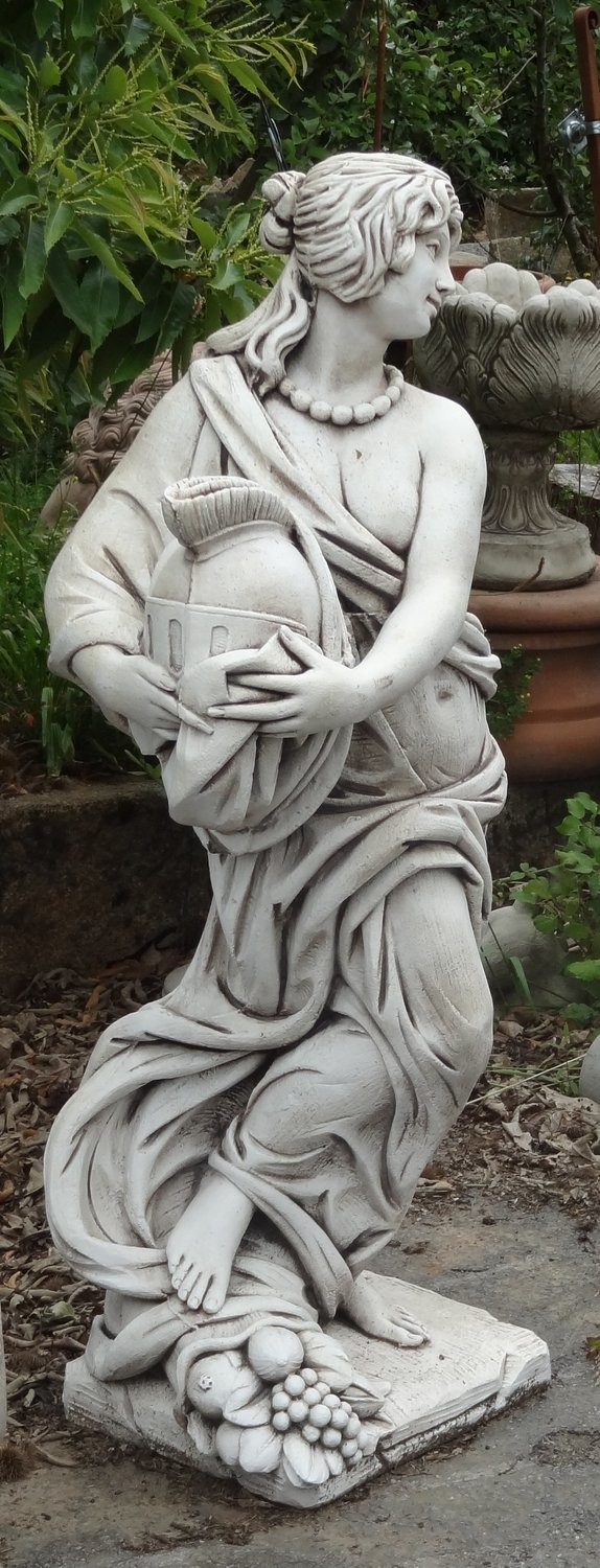 Grande Statue De Jardin En Pierre