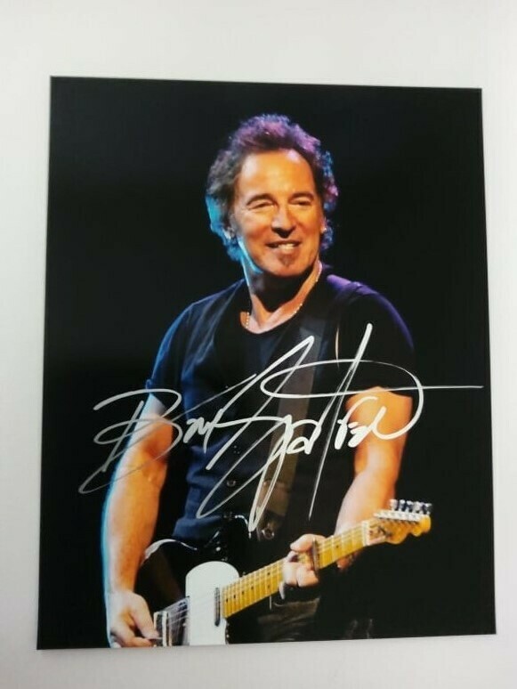 FOTO  Bruce Frederick Joseph Springsteen Autografata Signed + COA Photo Bruce Frederick Joseph Springsteen   Autografata Signed