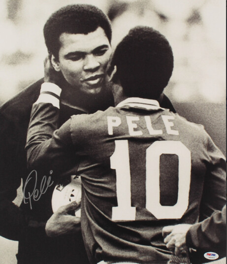 Pele Foto  Pele and Muhammad Ali Signed Photo Pele Photo Doppio Certificato COA Double Certificate COA Pele and Muhammad Ali Legends Together PELE AUTOGRAPH SIGNED Autografata da PELE