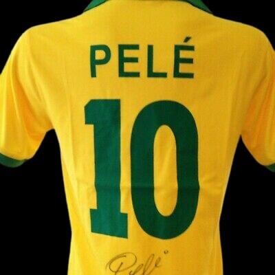 Brasile  Autografata da Pele con certificato di autenticita' Signed From PELE with certificate coa of authetincitiy