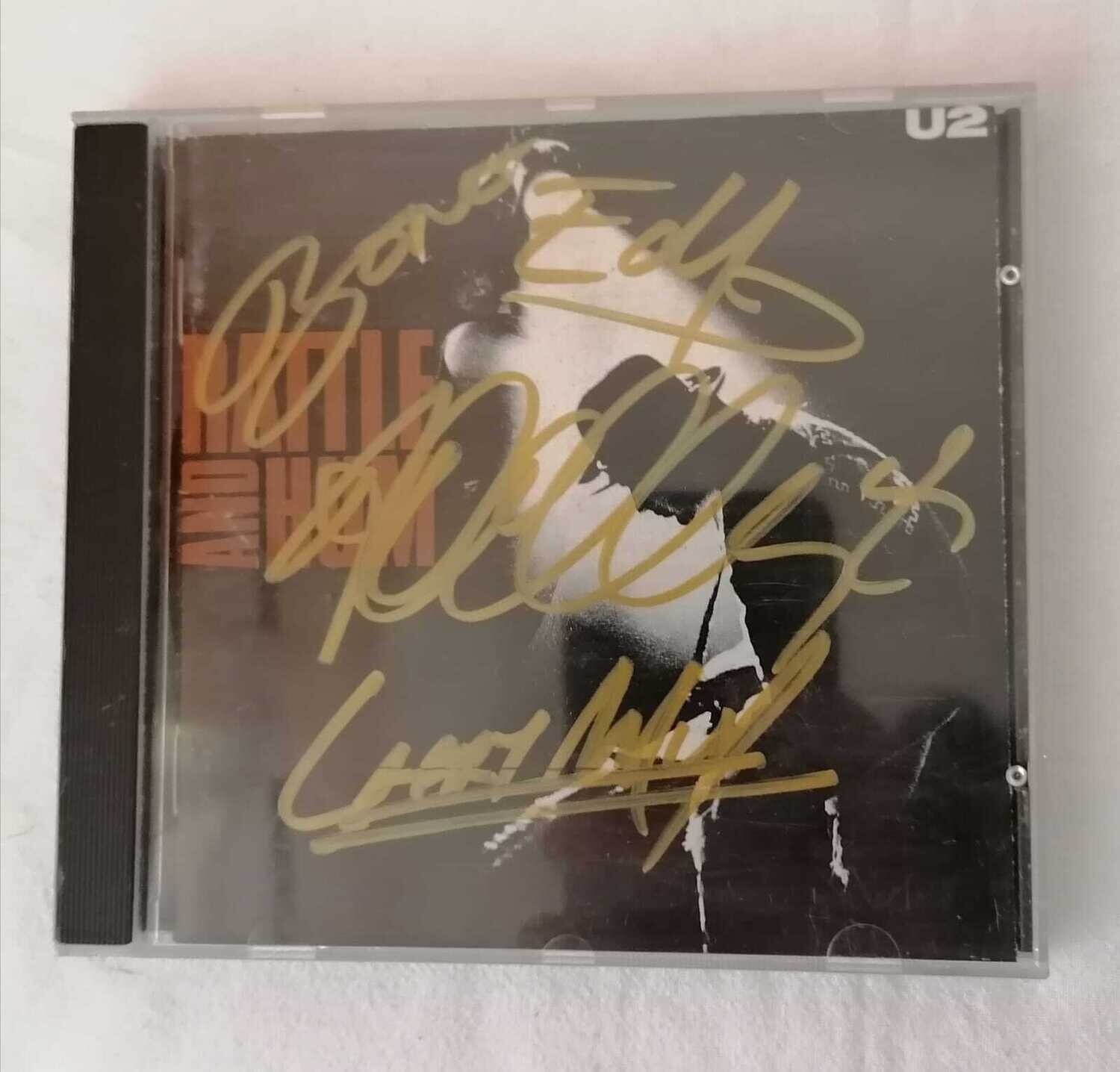 CD U2 AUTOGRAFATO U2 CD Autografata U2 GROUP CD SIGNED AUTOGRAPH Signed Autograph Hand Signed U2 Autografato