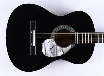 SPECIAL Taylor Swift  Signed 38" Acoustic Guitar Hand-signed on a CD cover that has been repurposed as a pick-guard by Taylor Swift  Art Card Autografata TAYLOR SWIFT AUTOGRAFO SIGNED