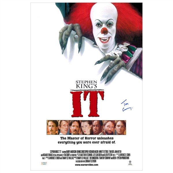 Tim Curry Autograph SIgnature IT Autographed Autografo IT FILM MOVIE HAND SIGNED  IT 16x24 Poster Original Movie Poster AUTOGRAPH SIGNED HAND SIGNED Very Rare