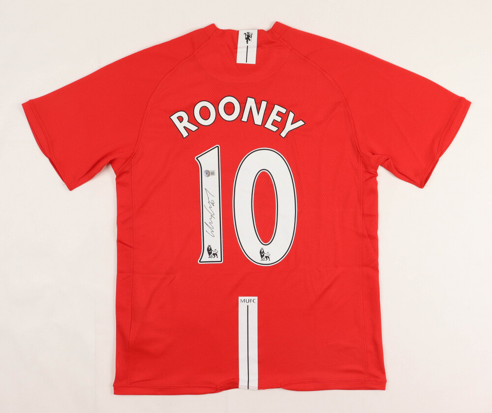 Wayne Rooney Signed Manchester United Jersey Maglia Camisetas Jersey Signed Autograph Hand SIgned