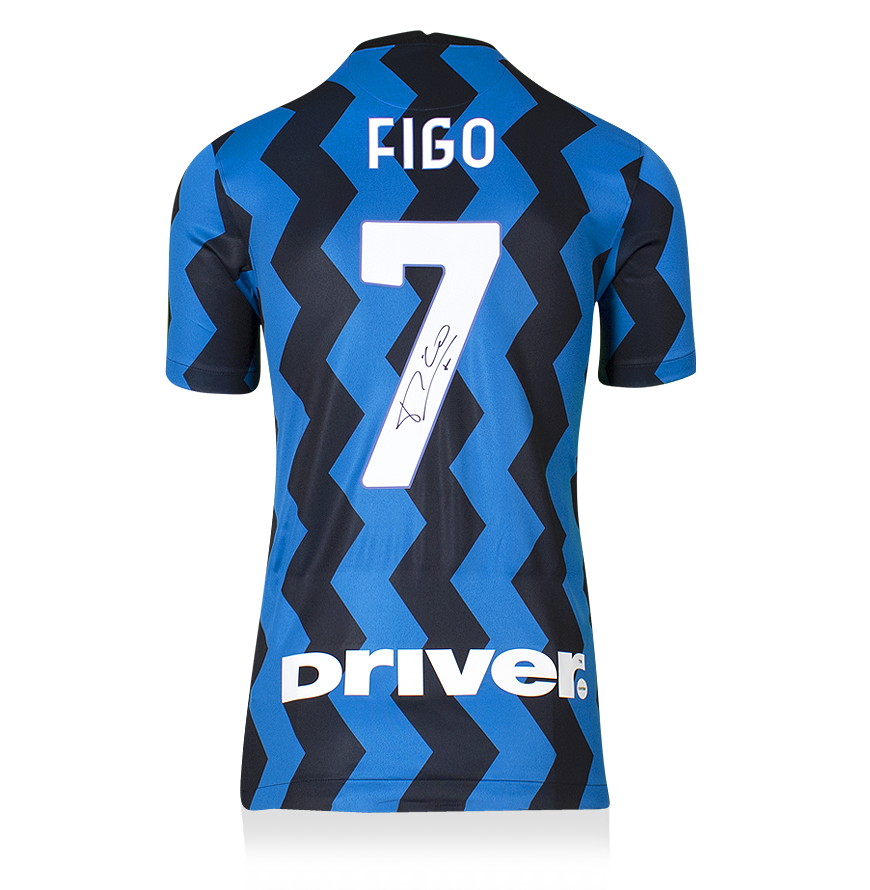 Maglia Jersey Camisetas Inter Luis Figo Autografata Signed Hand Signed Autograph Maglia Autografata FIGO